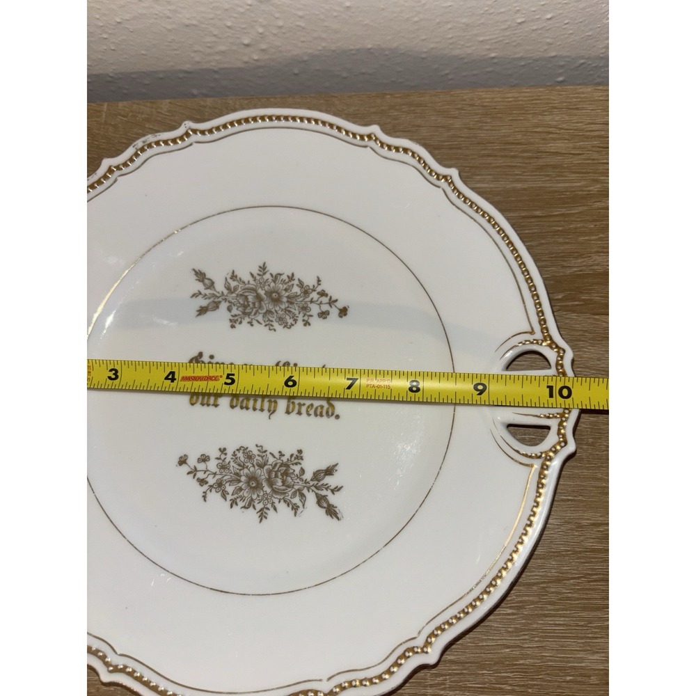 Antique Plate Lot 2 PK Silesia Porcelain Japanese Collector Floral Religious - Picture 9 of 10